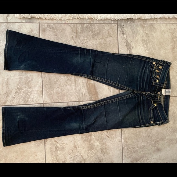 True religion jeans gold sequin pockets. - Picture 3 of 5